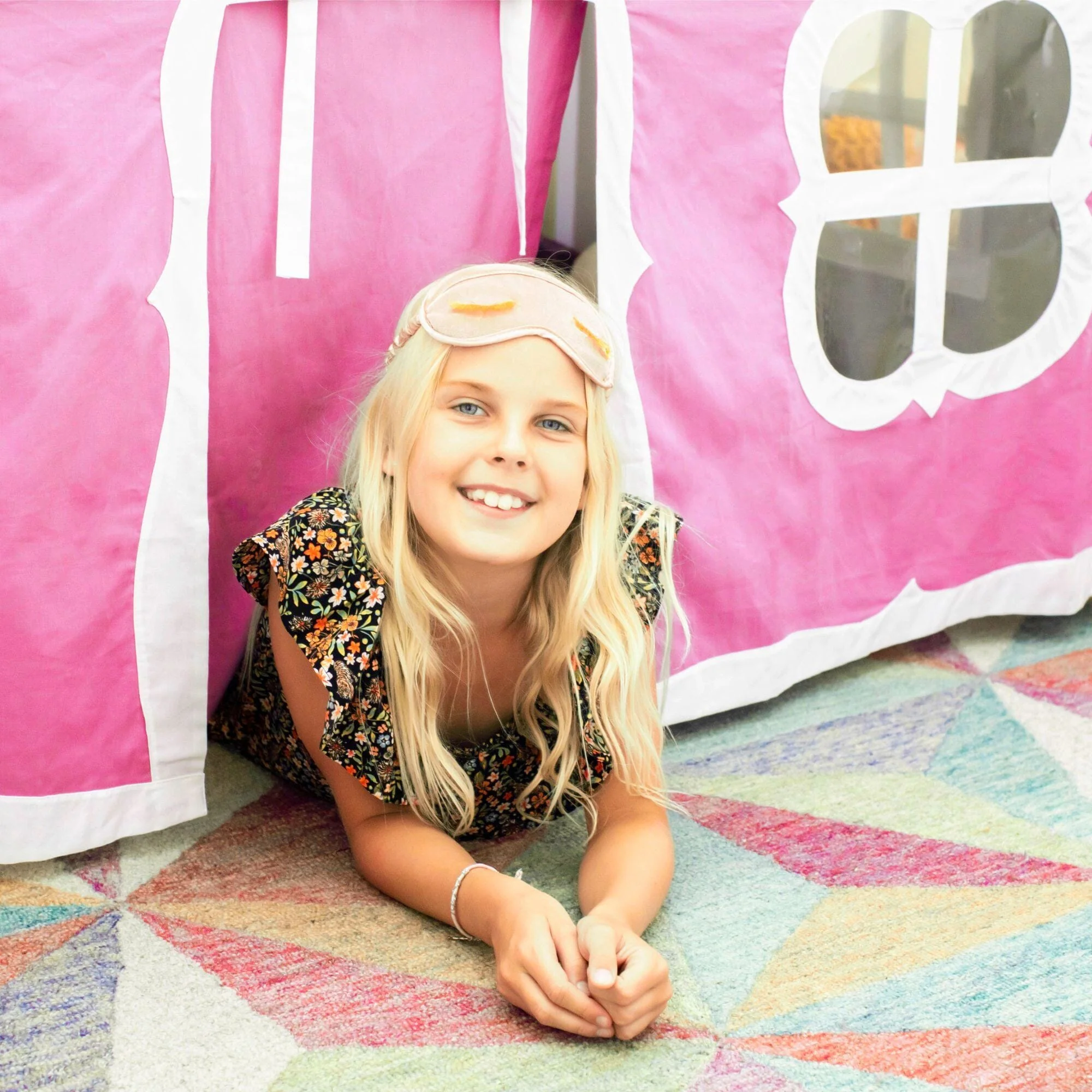 Cotton Underbed Curtain with Fancy Windows - Image 7