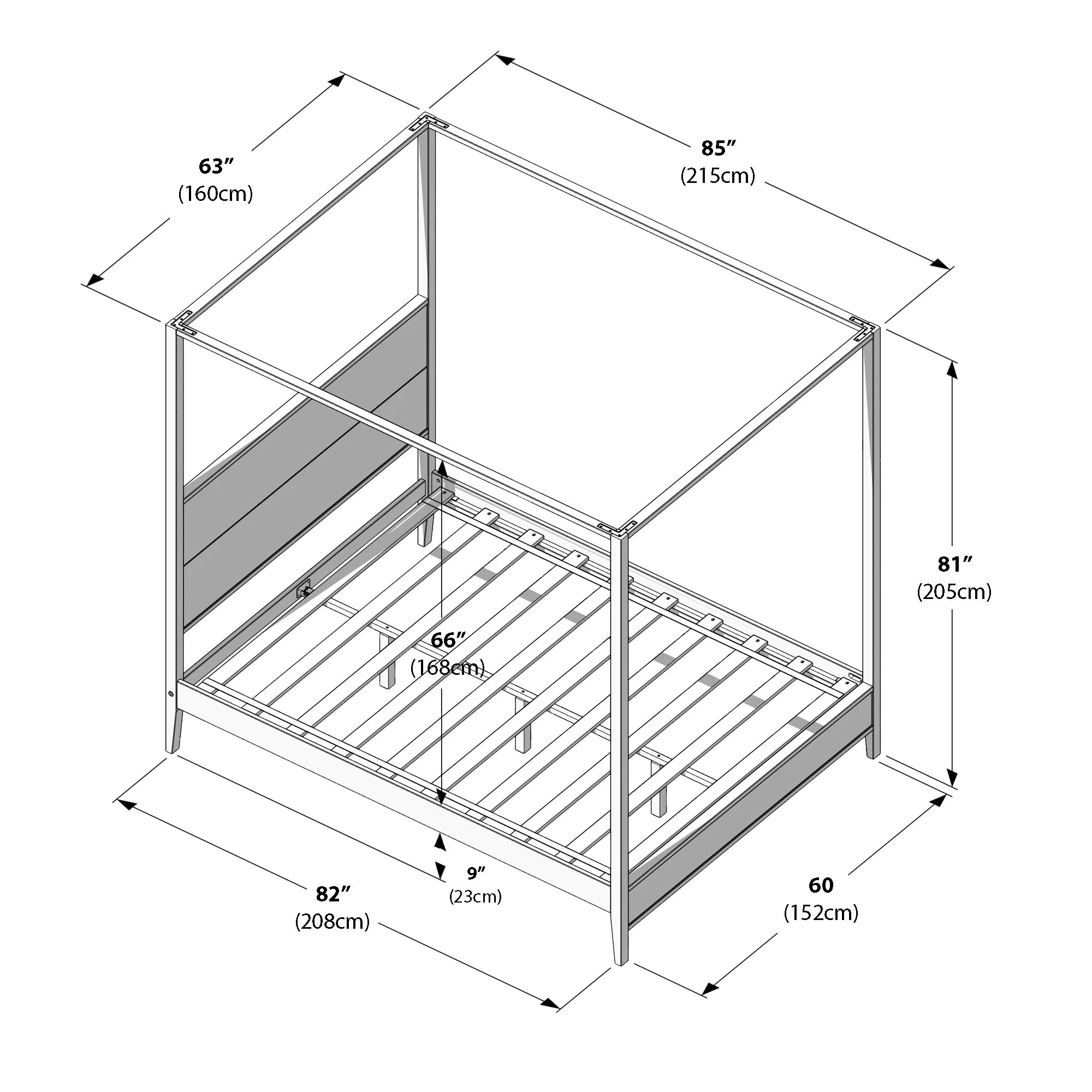 Dylan Queen Canopy Bed - Image 26