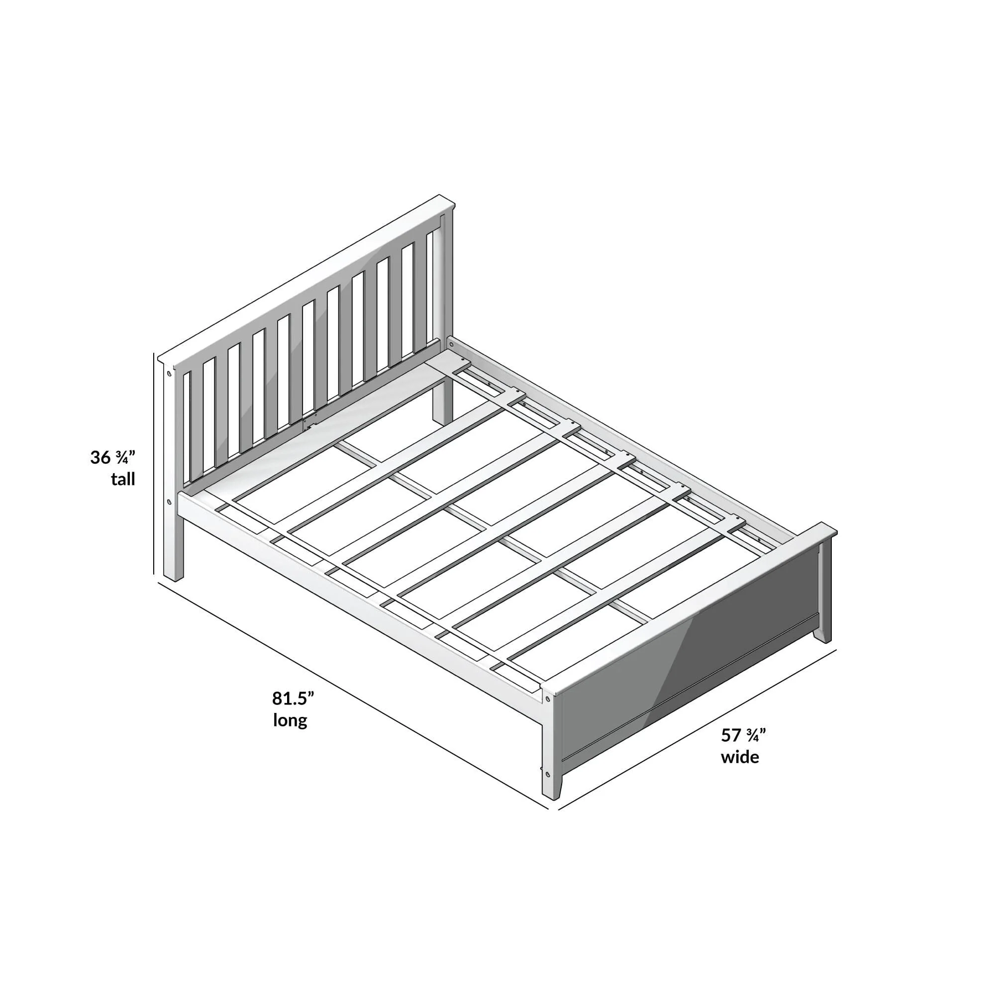 Full Slatted Bed - Image 39