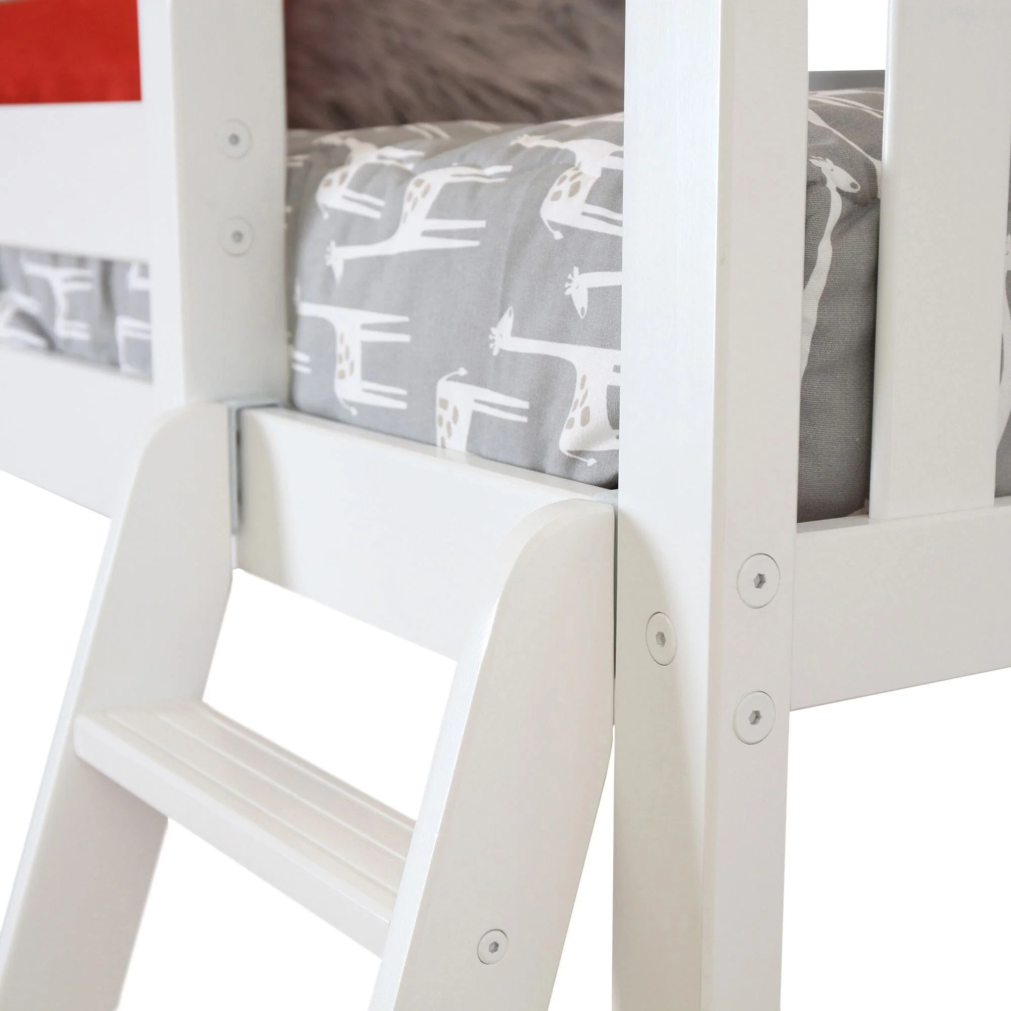 Twin Over Twin L-Shaped Bunk Bed With Bookcase & Desk - Image 12