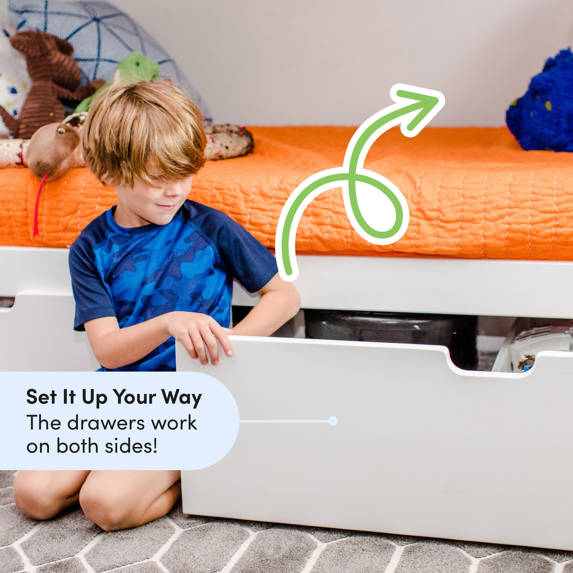 Twin Over Twin Bunk Bed With Storage Drawers - Image 19