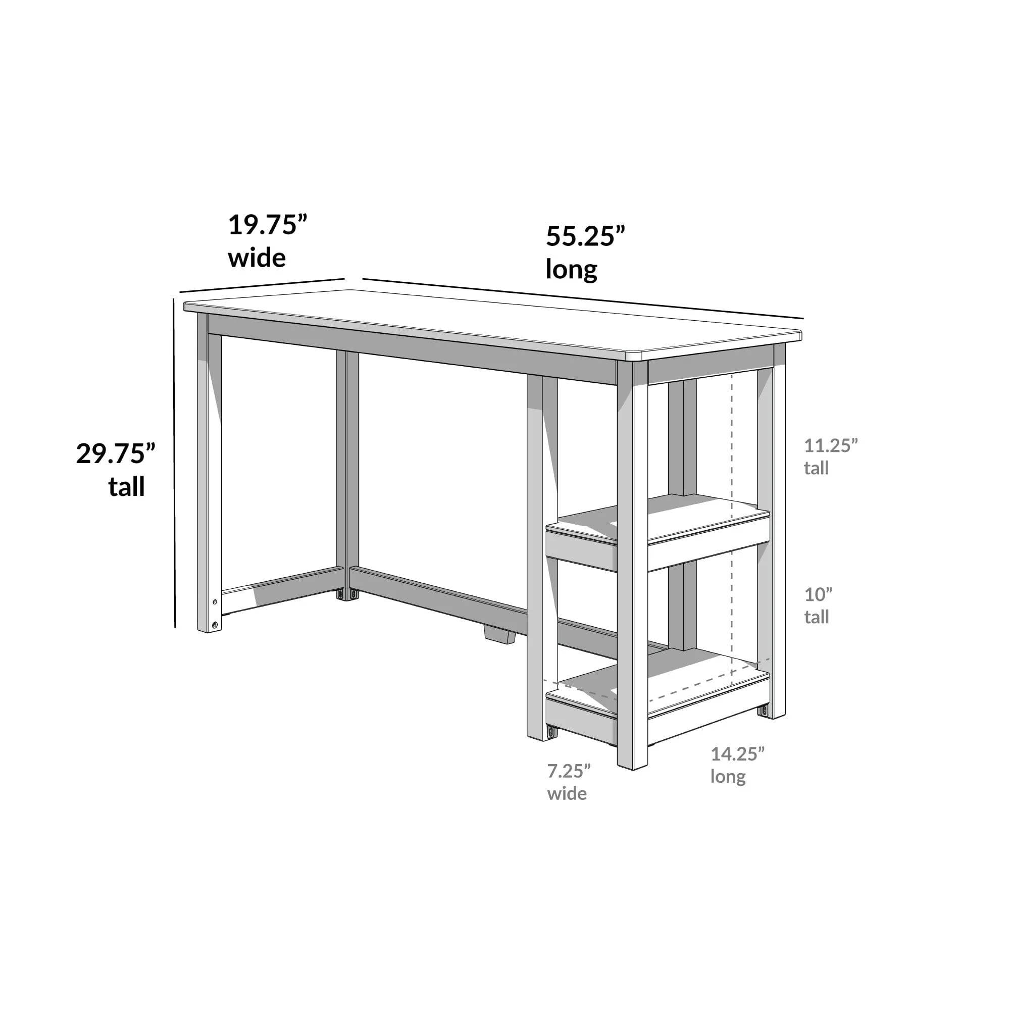 Desk with Shelves - Image 48