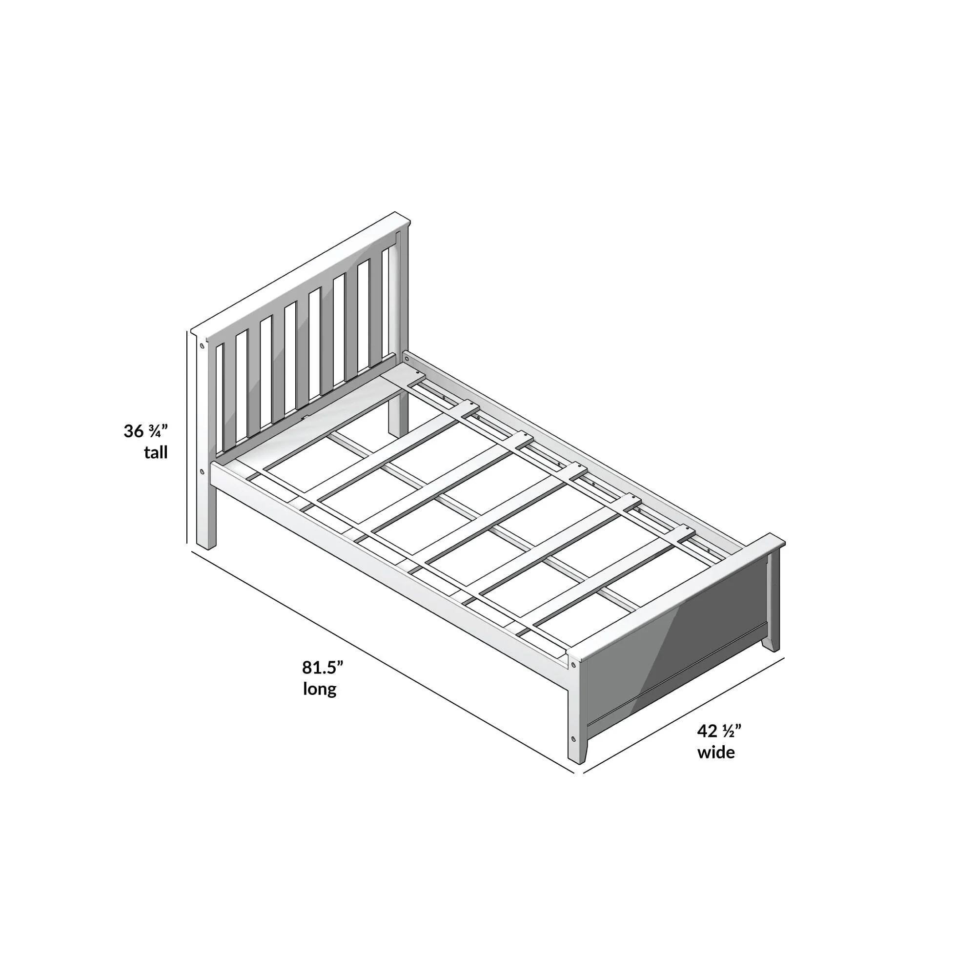 Twin Bed with Guard Rails - Image 66