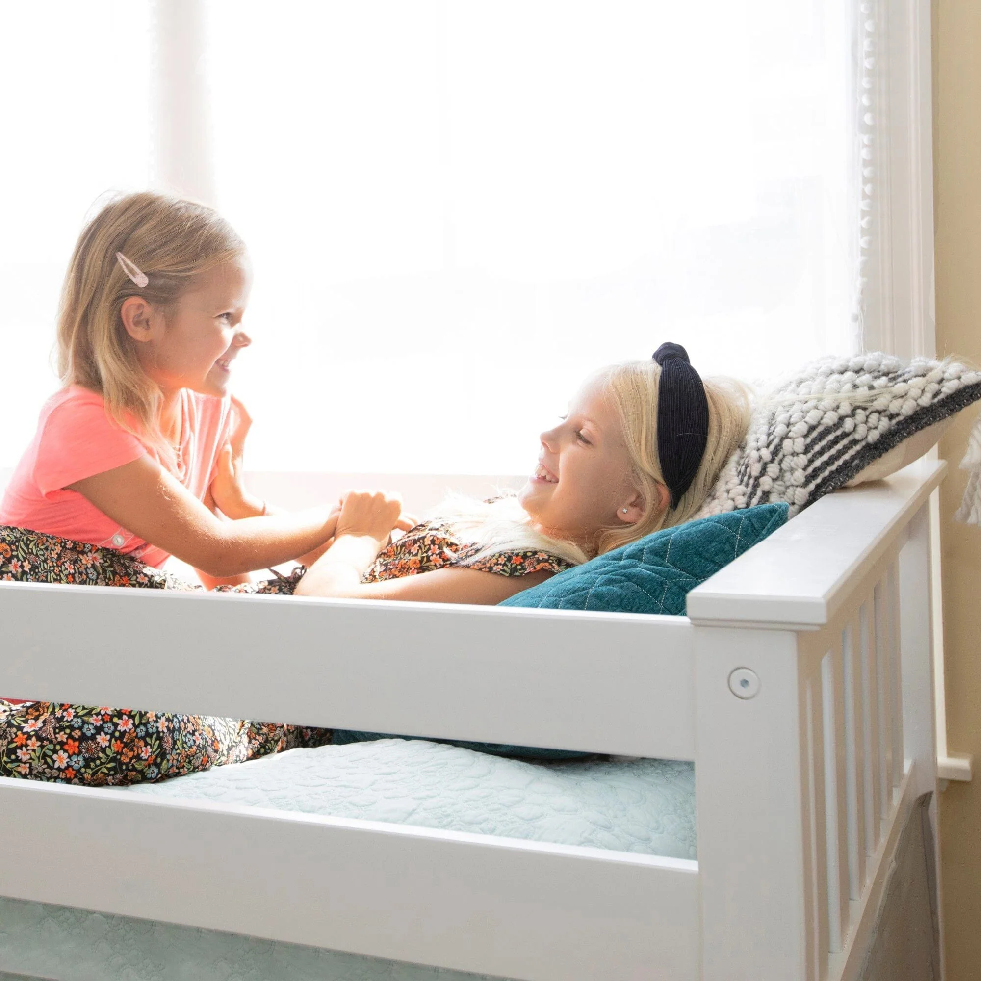 Twin-Size Low Loft with Stairs + Curtain - Image 27